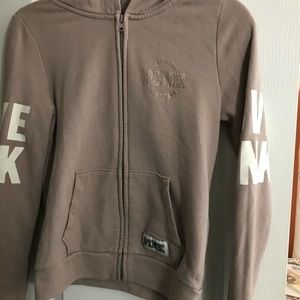 PINK hoodie zip up